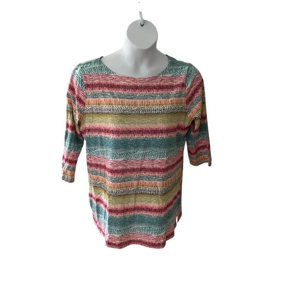 CHRISTOPHER & BANKS, SIZE XL, TUNIC, GRAPHIC, BOAT NECK - Picture 1 of 4